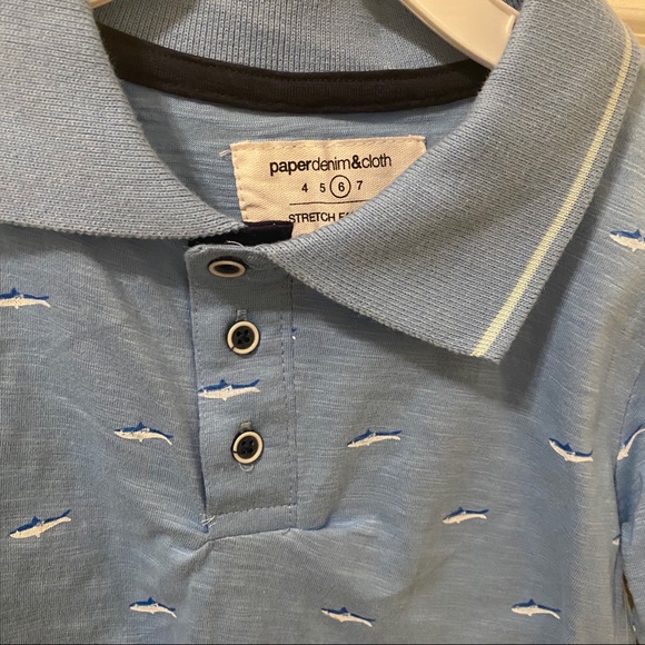 NWT Paper Denim & Cloth Fish Polo Set - Picture 2 of 4